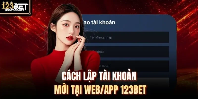Cách lập tài khoản mới tại web/app 123Bet